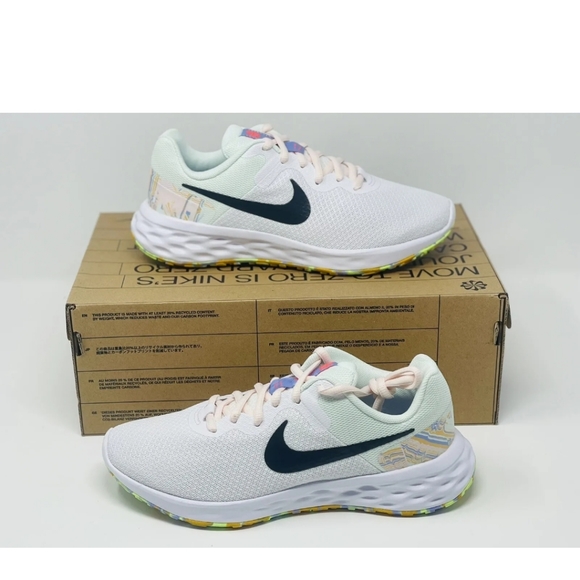 Nike Shoes - Nike  size 8.5 WMNS Revolution 6 NN PRM Running Shoes White Women  D09475-100